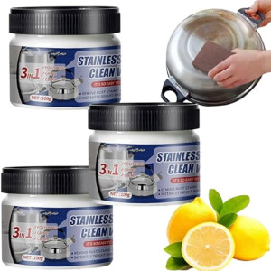 Паста за почистване и полиране на метални съдове 3 в 1 - PasteSteel