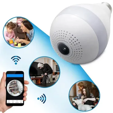 Панорамна WiFi камера тип крушка - Panoramic camera