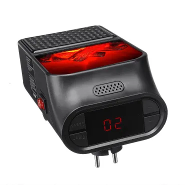 Отоплителна мини печка, духалка с камина ефект 1000W - MiniStove