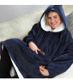 Одеяло пуловер с качулка от мек плюш - HuggleHoodie