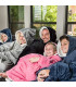 Одеяло пуловер с качулка от мек плюш - HuggleHoodie