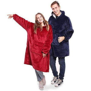 Одеяло пуловер с качулка от мек плюш - HuggleHoodie