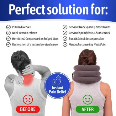Надуваема терапевтична възглавница за врата - Inflatable pillow
