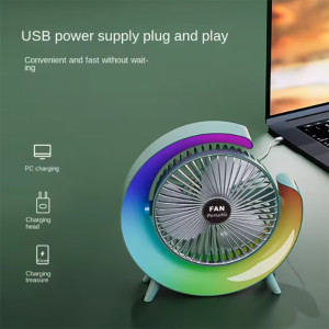 Мултифункционален вентилатор с 5 режима на осветление - ColorCoolFan