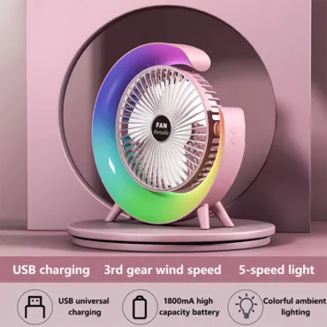Мултифункционален вентилатор с 5 режима на осветление - ColorCoolFan