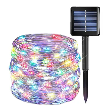 Водоустойчив многоцветен светещ соларен маркуч 10м - SolarHose