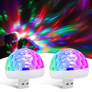 Мини диско лампа - LED magic ball USB