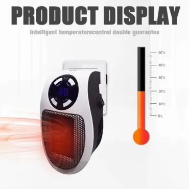 Мини вентилаторна печка-духалка за контакт 400W/500W/900W - Mini Heater