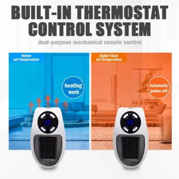 Мини вентилаторна печка-духалка за контакт 400W/500W/900W - Mini Heater