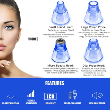 Машинка за почистване на черни точки, вакуум уред за лице - FacialMachine