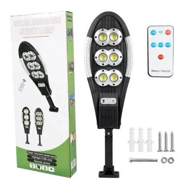 Лампа с вграден соларен панел и сензор за движение 3000W - InductionLamp