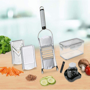 Кухненско мултифункционално ренде с приставки за плодове и зеленчуци - KitchenGrater