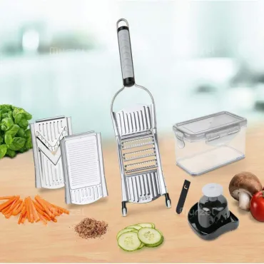 Кухненско мултифункционално ренде с приставки за плодове и зеленчуци - KitchenGrater