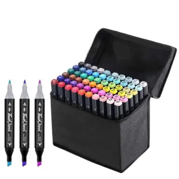 Комплект цветни маркери за рисуване, двустранни- Мarkers for drawing