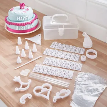 Комплект за декорация на сладкиши и торти от 100 части - CakeDecorKid