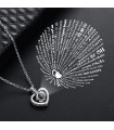 Колие с надпис Обичам те на 100 езика - LoveYouNecklace