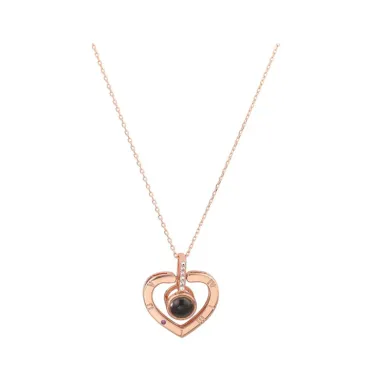 Колие с надпис Обичам те на 100 езика - LoveYouNecklace