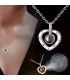 Колие с надпис Обичам те на 100 езика - LoveYouNecklace