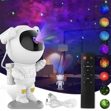 Звезден проектор Астронавт. Нощна лампа за деца - AstroProjector