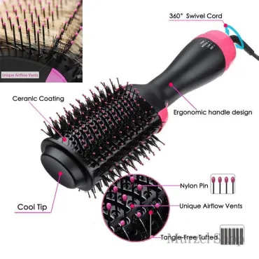 Електрическа четка за коса, четка сешоар за изправяне и обем - VolumeBrush