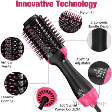 Електрическа четка за коса, четка сешоар за изправяне и обем - VolumeBrush