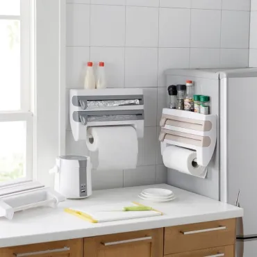 Диспенсър за кухненска хартия и фолио 3 в 1 - PaperHolder