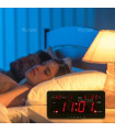 Дигитален LED часовник с аларма, дата, календар и термометър - ClockDigital
