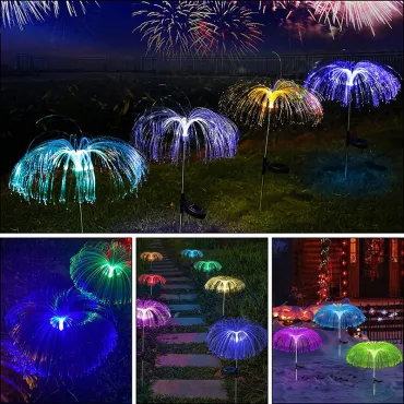 Декоративни соларни лампи фонтан 2 бр. Многоцветни - DecorativeLamps