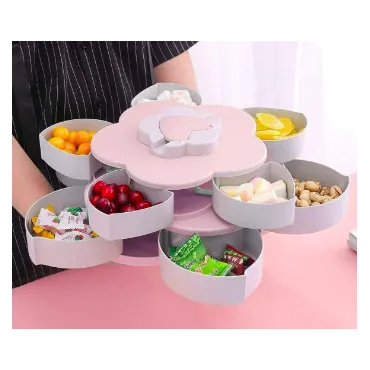 Двуетажна въртяща се чиния за бонбони - Candy plate