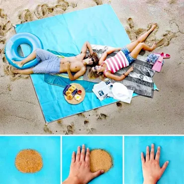 Водоустойчива постелка за плаж и къмпинг, незадържаща пясък - BeachMat