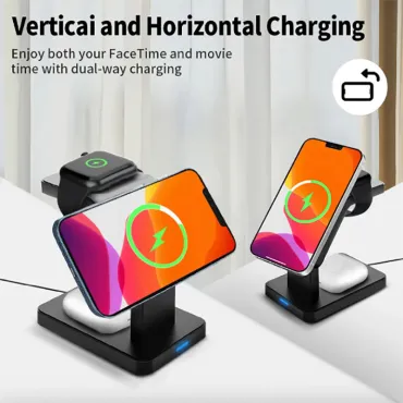Безжично бързо зарядно устройство 3 в 1 - FastCharg 3in1