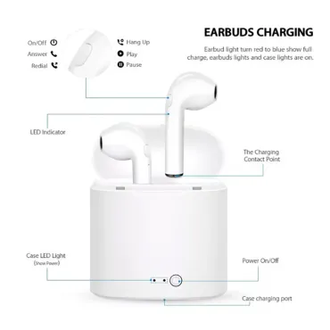 Безжични слушалки с кейс за зареждане 17S - WirelessHeadphon