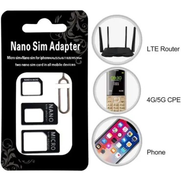 Адаптери за SIM карти 4 in 1 Nano/micro/standard SIM - Sim adapter