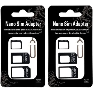 Адаптери за SIM карти 4 in 1 Nano/micro/standard SIM - Sim adapter
