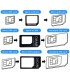 Адаптери за SIM карти 4 in 1 Nano/micro/standard SIM - Sim adapter