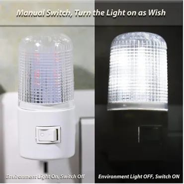 Аварийна LED нощна лампа с ръчен превключвател - LightSwitch
