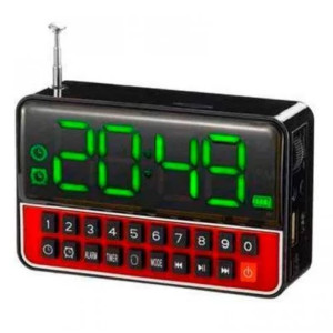 Преносимо радио с часовник и LED фенер за къмпинг – jumbo-catalog.bg