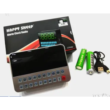 Преносимо радио с часовник и LED фенер за къмпинг – jumbo-catalog.bg