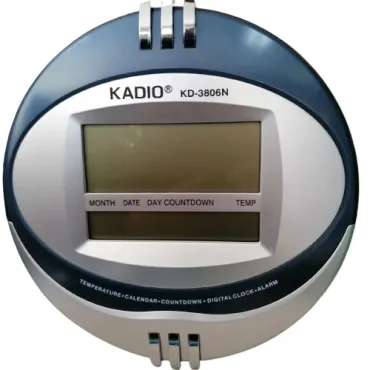 Стенен часовник с термометър