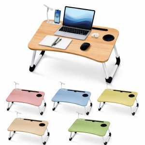 Дървена масичка за легло - 4 usb и лампа | jumbo-catalog.bg