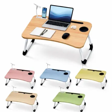 Дървена масичка за легло - 4 usb и лампа | jumbo-catalog.bg