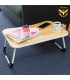 Подвижна маса за легло - Дървена
