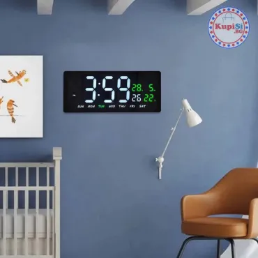 LED часовник с голям дисплей