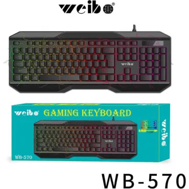 Геймърска клавиатура Weibo - светеща | jumbo-catalog.bg