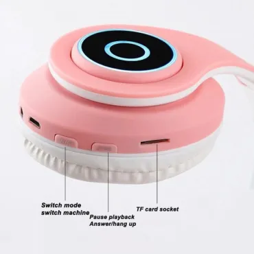 Слушалки Котешки уши - Розови, Зелени, Лилави