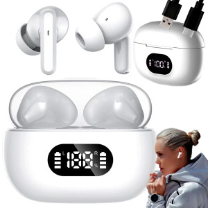 Безжични Bluetooth слушалки F05 с LED кейс за зареждане | jumbo-catalog.bg