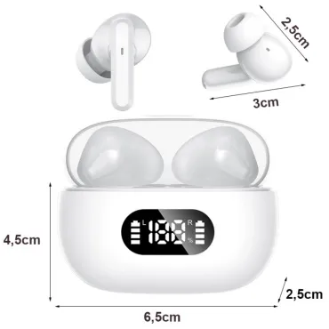 Безжични Bluetooth слушалки F05 с LED кейс за зареждане | jumbo-catalog.bg