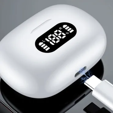Безжични Bluetooth слушалки F05 с LED кейс за зареждане | jumbo-catalog.bg