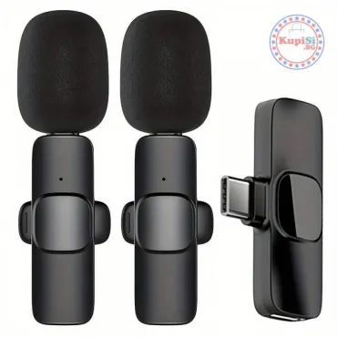 Безжичен микрофон за телефон – комплект 2 бр. за iPhone | jumbo-catalog.bg
