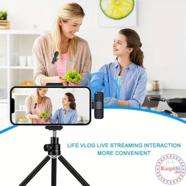 Безжичен микрофон за телефон – комплект 2 бр. за iPhone | jumbo-catalog.bg